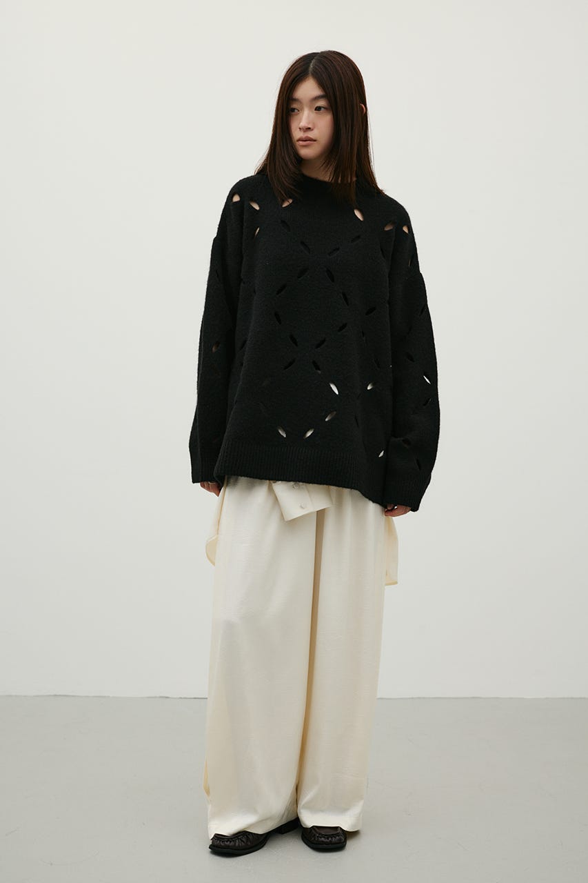 アイレットルーズニット BLK FREE