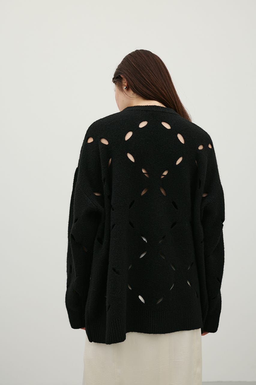 アイレットルーズニット BLK FREE