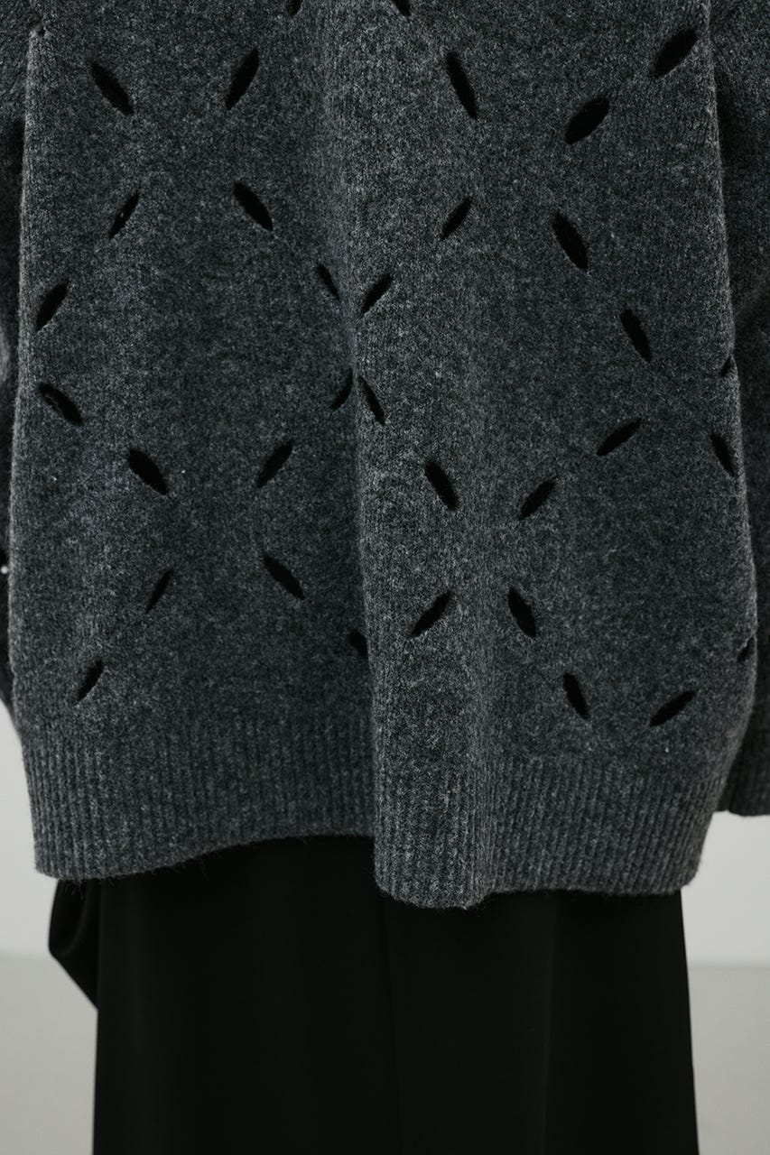アイレットルーズニット GRY FREE