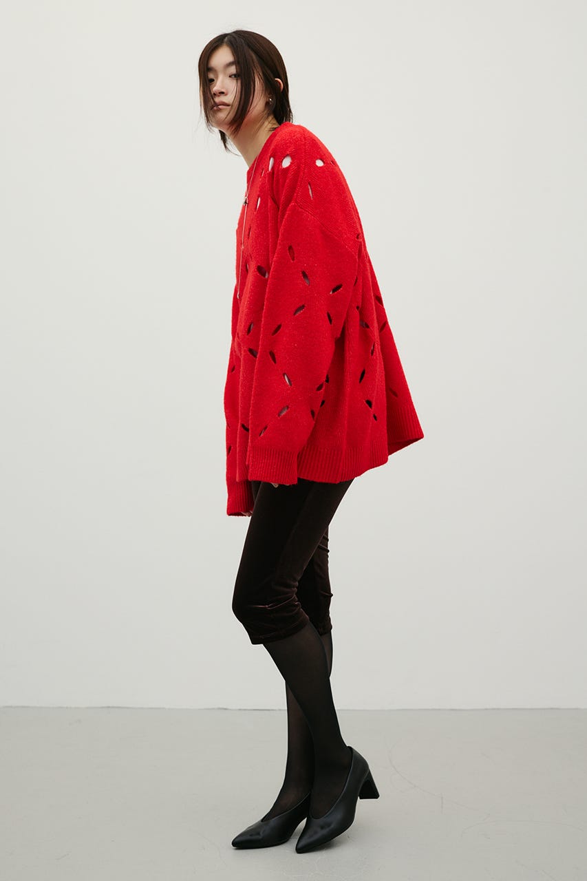 アイレットルーズニット RED FREE