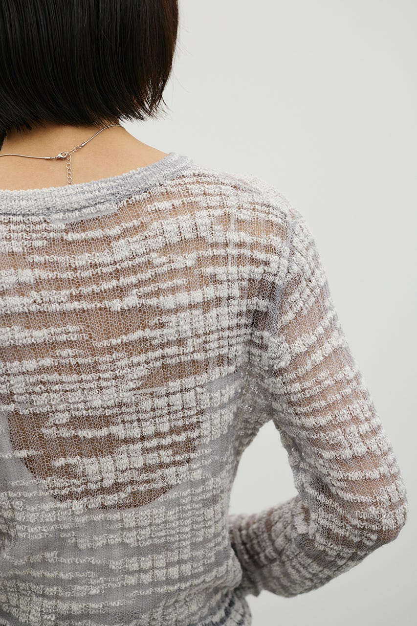 コットンキャンディシアーニット GRY FREE