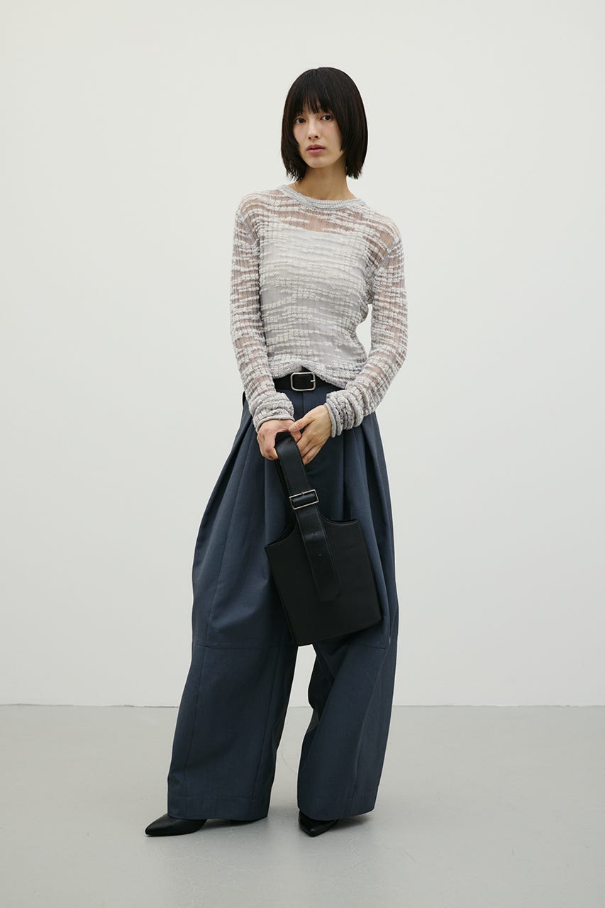 コットンキャンディシアーニット GRY FREE
