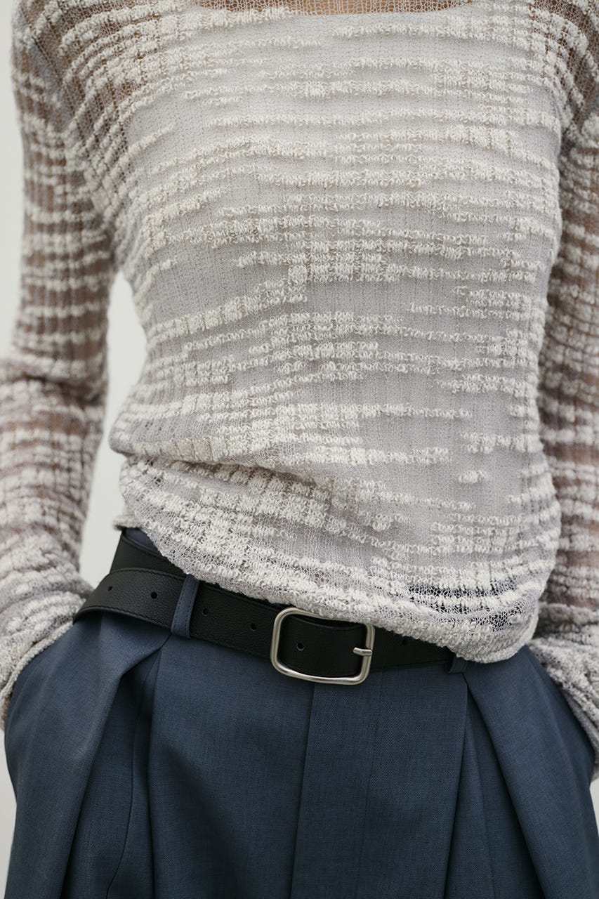 コットンキャンディシアーニット GRY FREE
