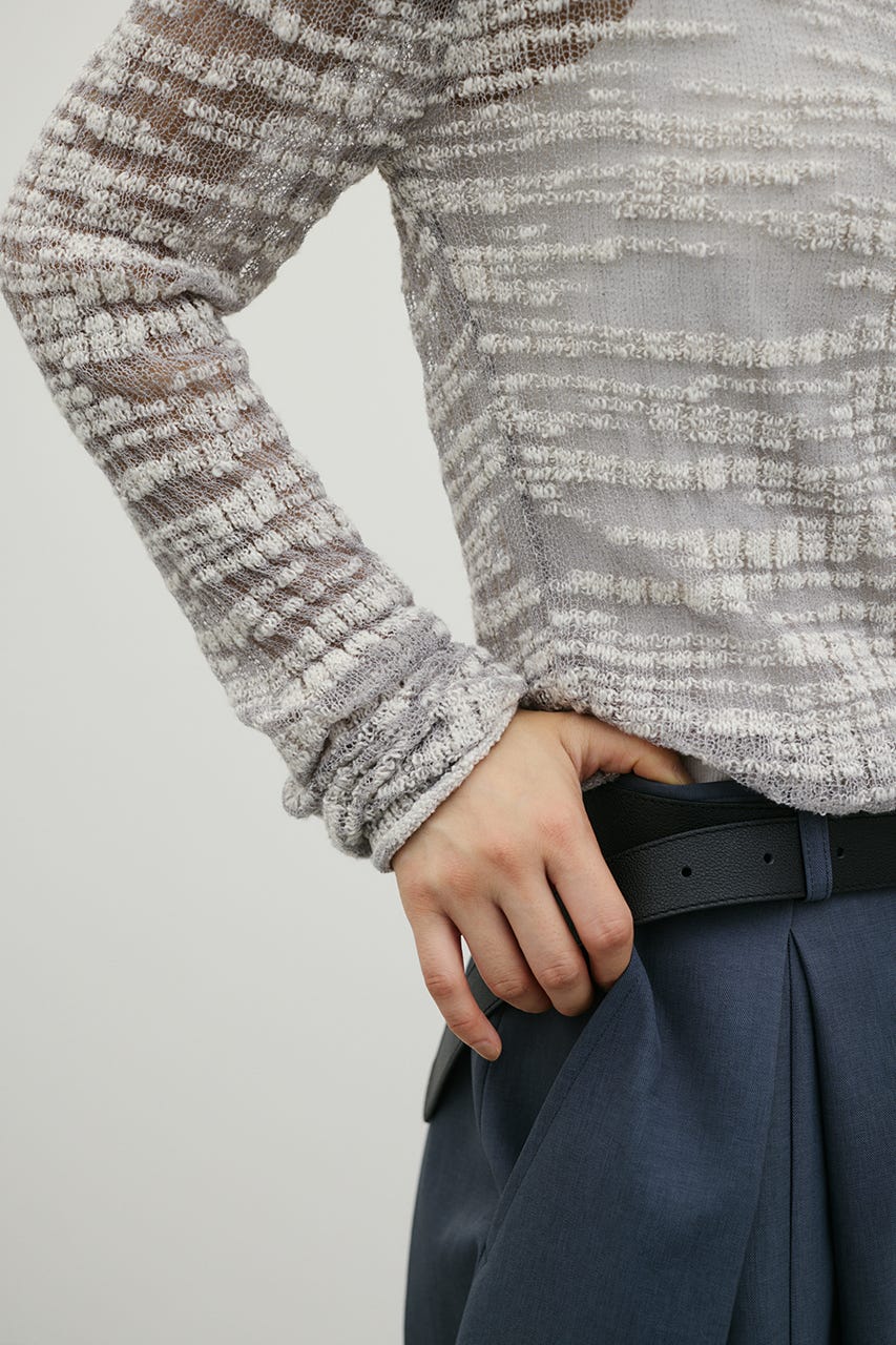 コットンキャンディシアーニット GRY FREE