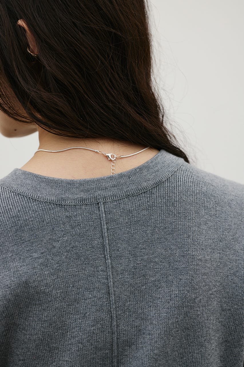 2WAYバイカラーシェイプニット GRY FREE