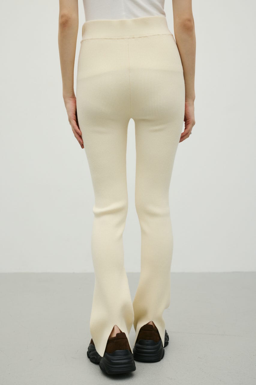 バックスリットニットパンツ IVOY S