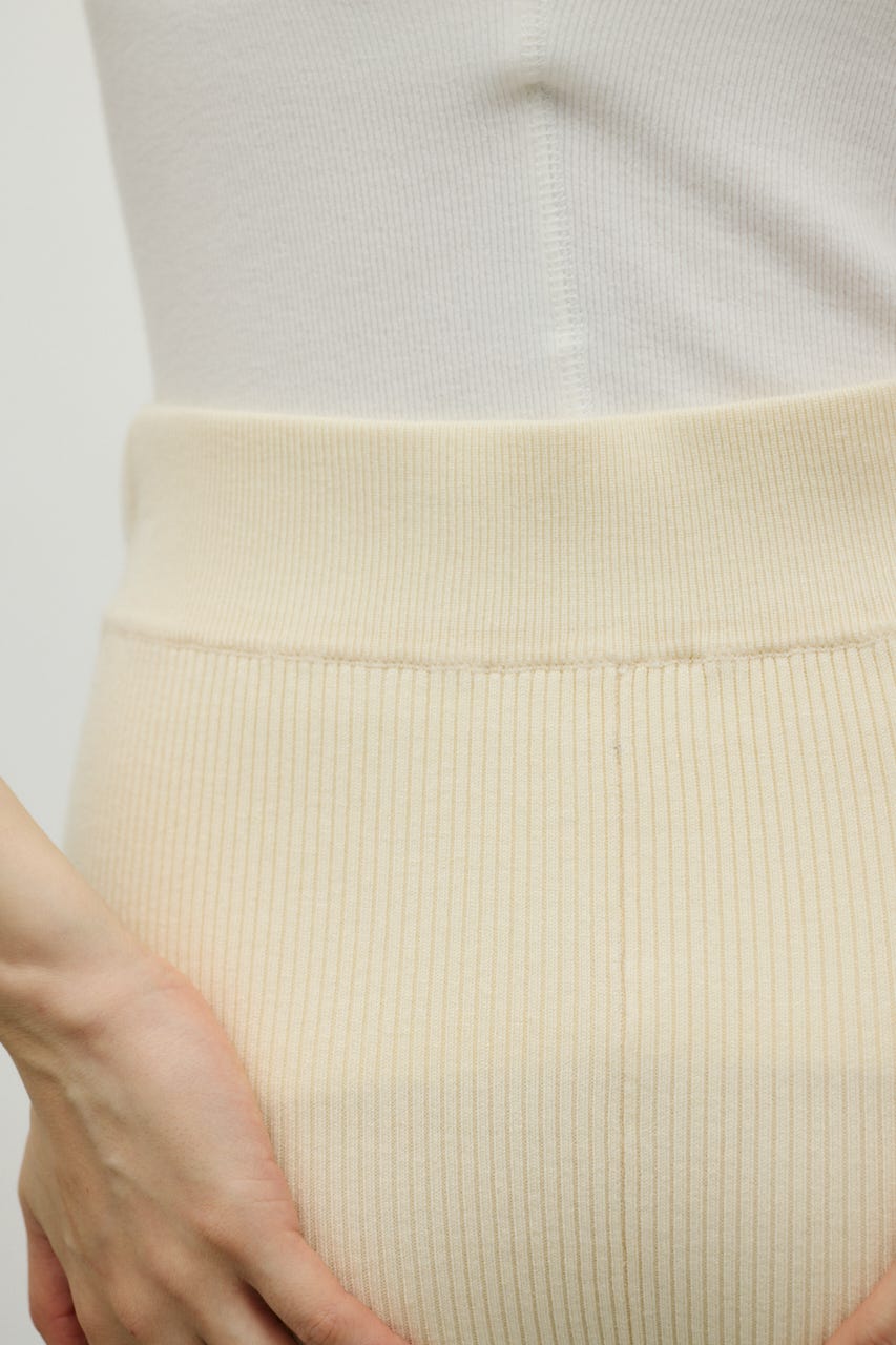 バックスリットニットパンツ IVOY S