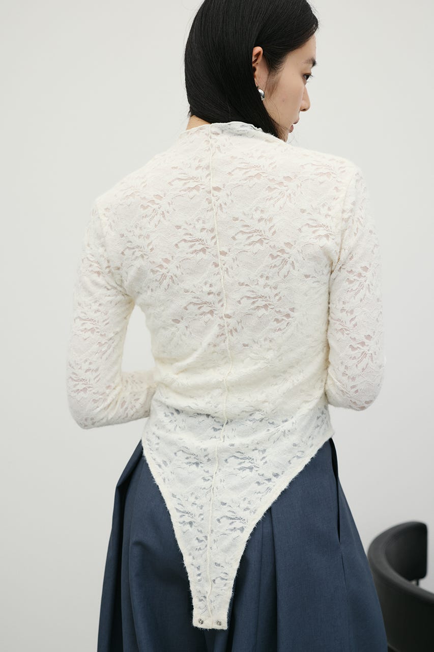 2WAYレースボディースーツ WHT FREE