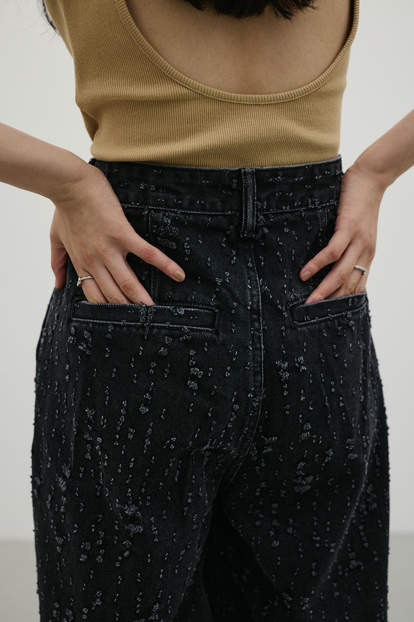 ダメージコクーンデニム BLK M