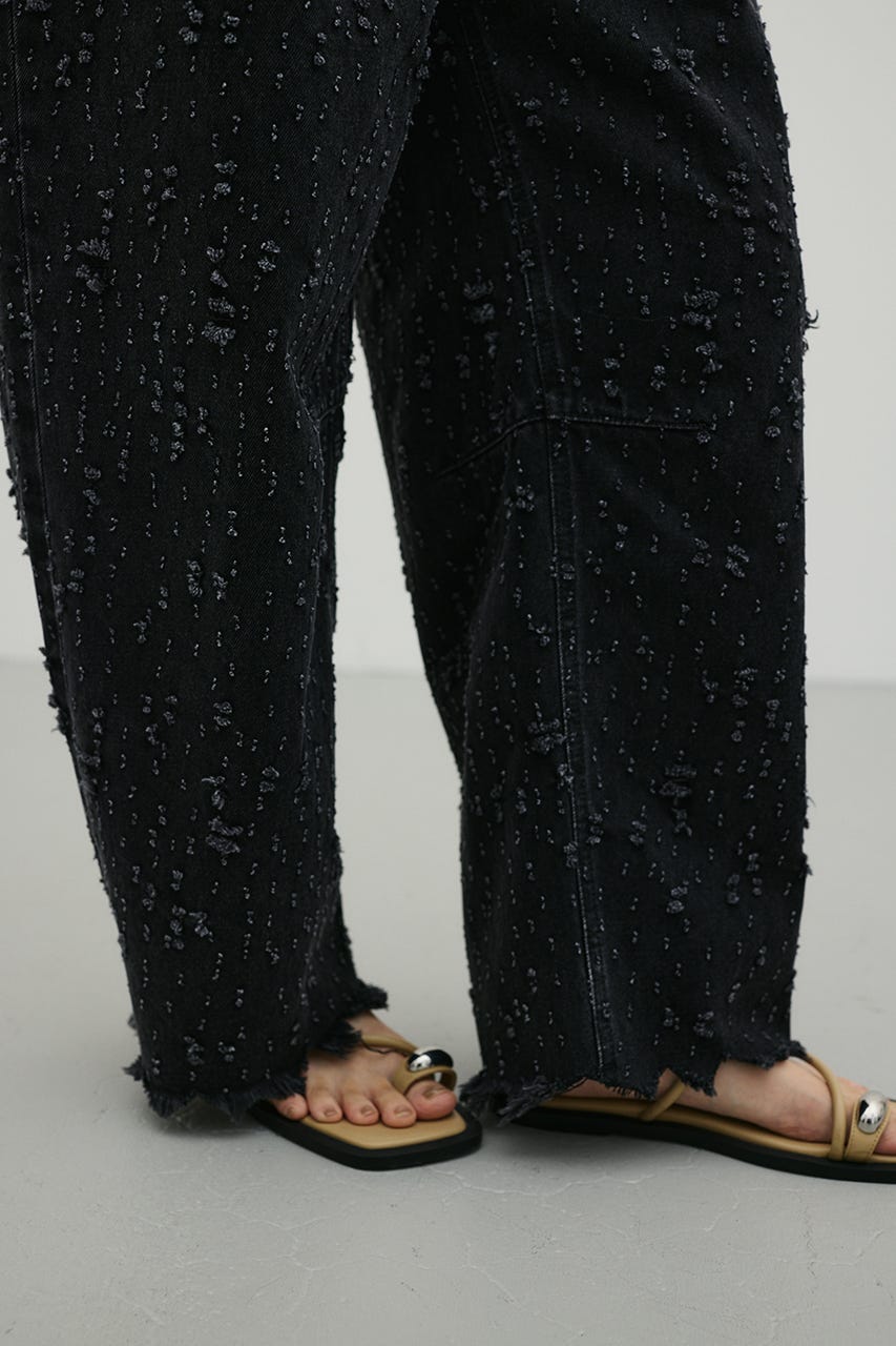 ダメージコクーンデニム BLK M