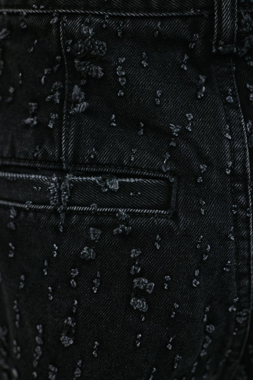 ダメージコクーンデニム BLK M