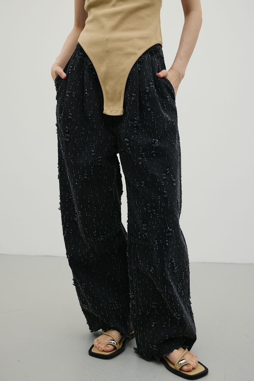 ダメージコクーンデニム BLK M