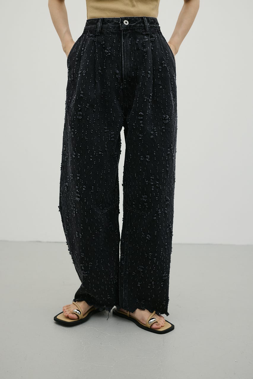 ダメージコクーンデニム BLK M