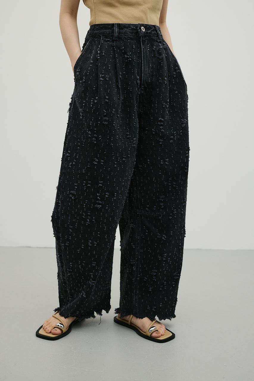 ダメージコクーンデニム BLK M