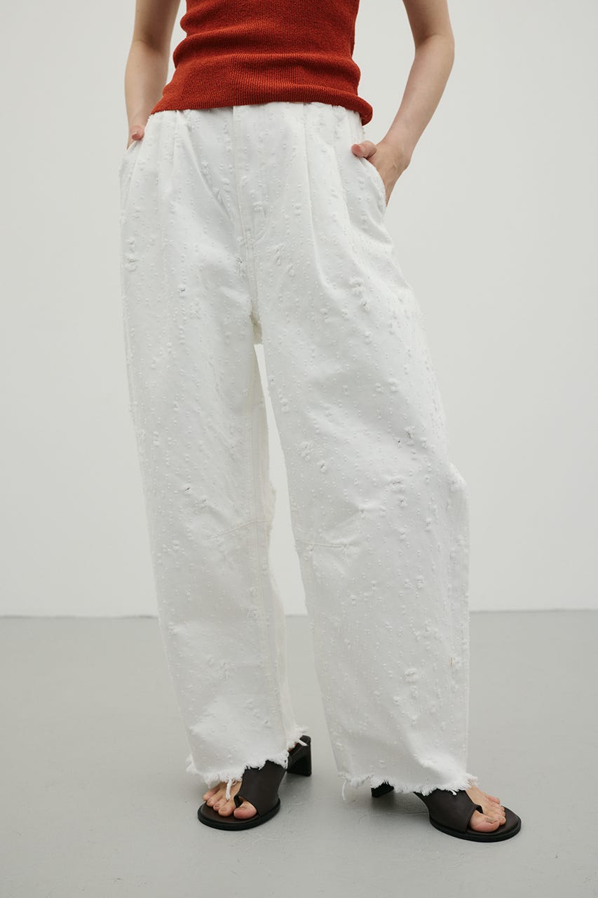 ダメージコクーンデニム WHT L