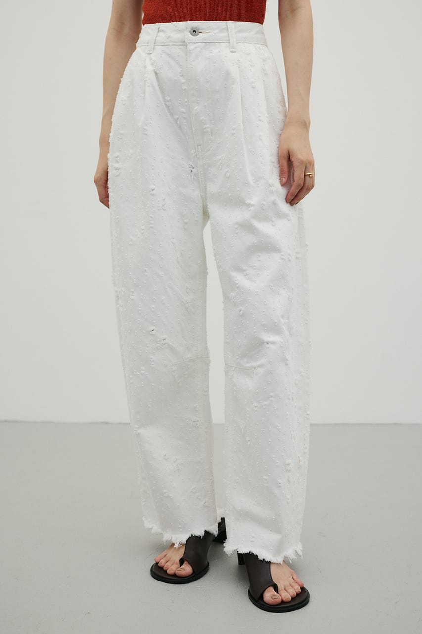 ダメージコクーンデニム WHT L