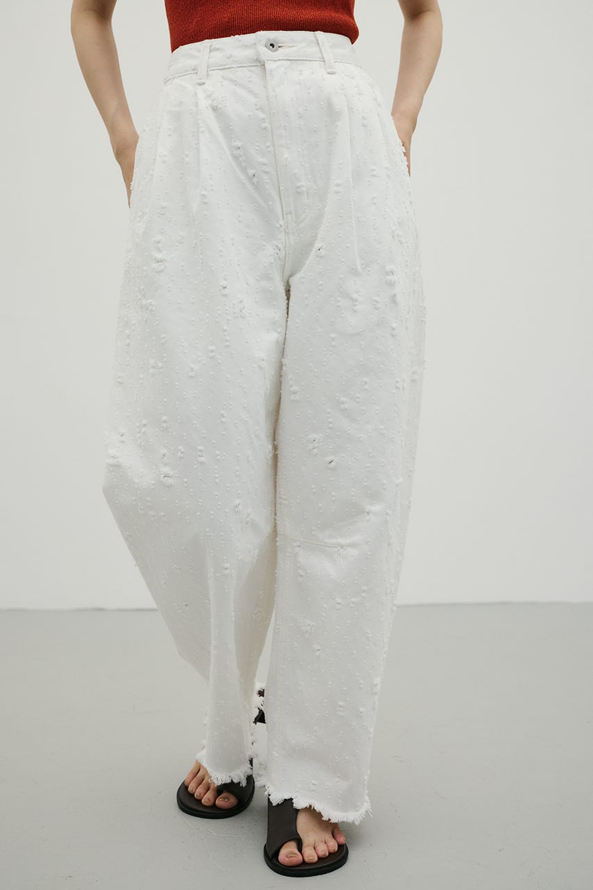 ダメージコクーンデニム WHT L