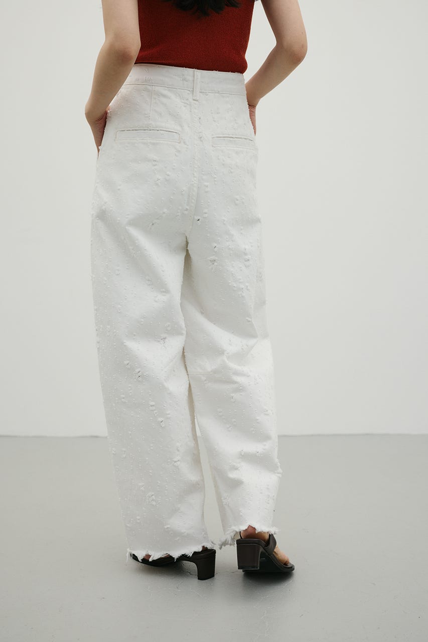 ダメージコクーンデニム WHT L