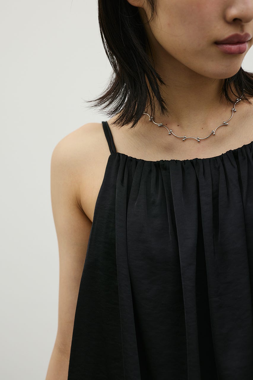 サテンバルーンキャミ BLK FREE