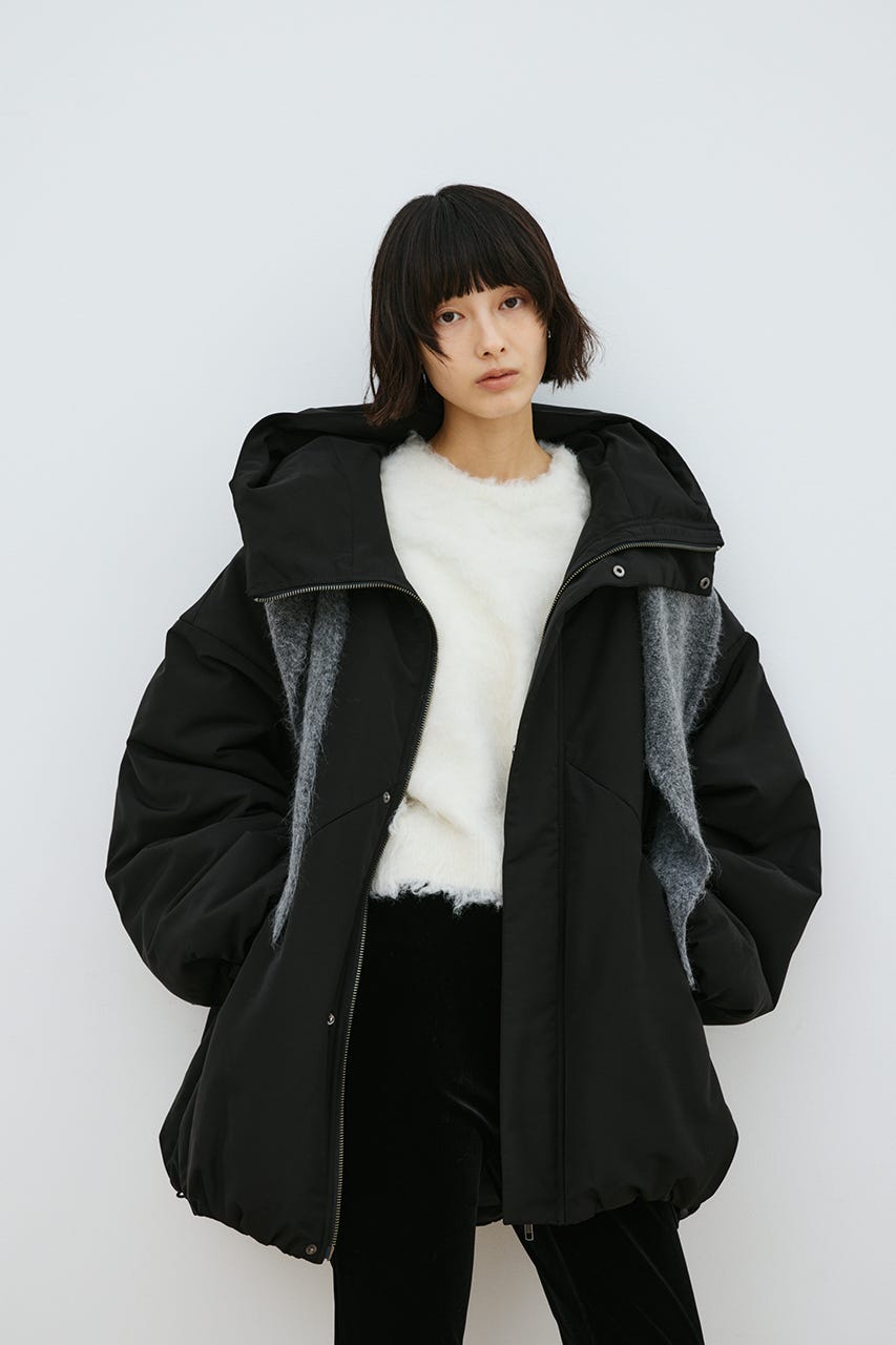 パッファーボリュームブルゾン BLK FREE