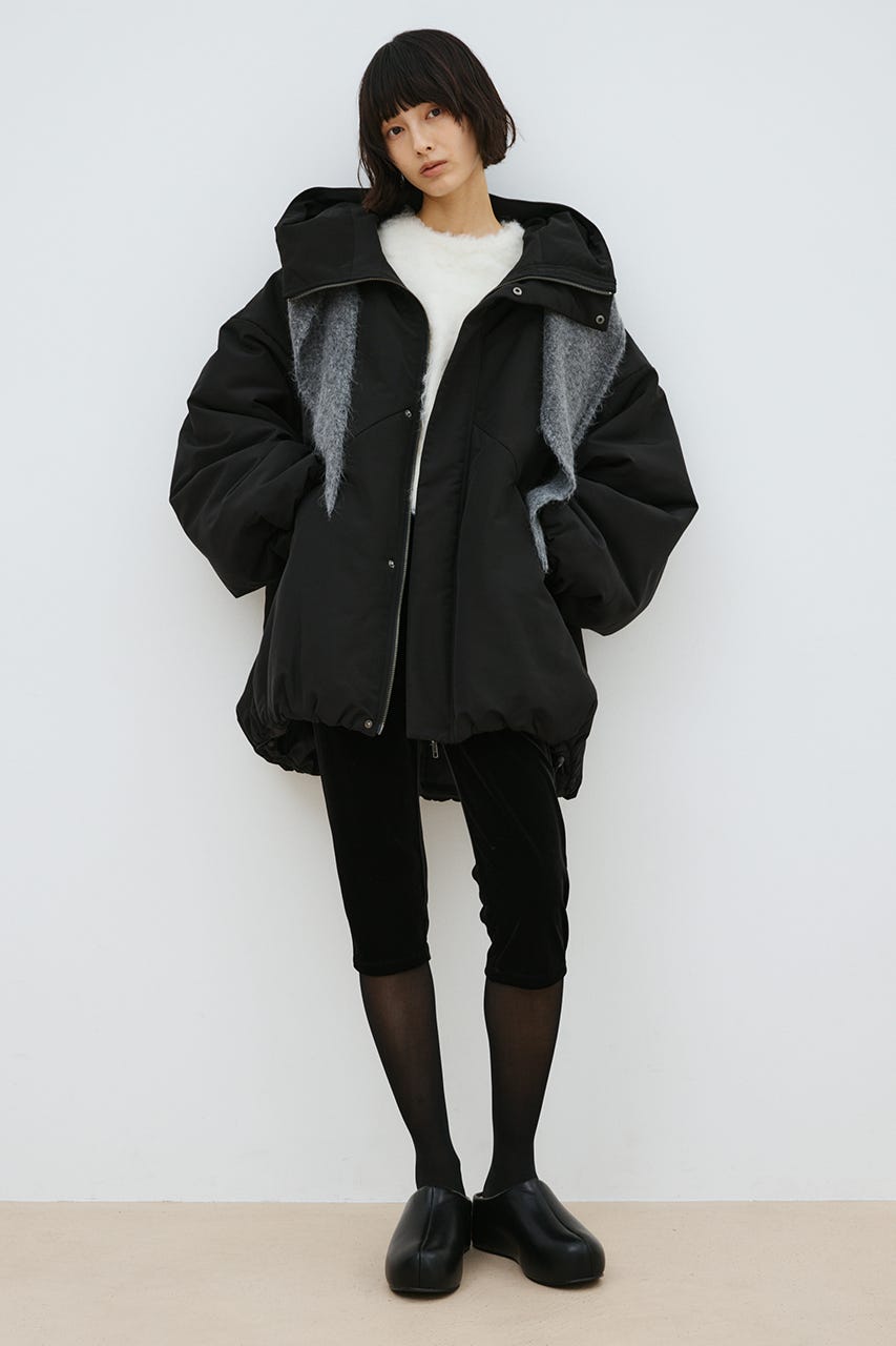 パッファーボリュームブルゾン BLK FREE