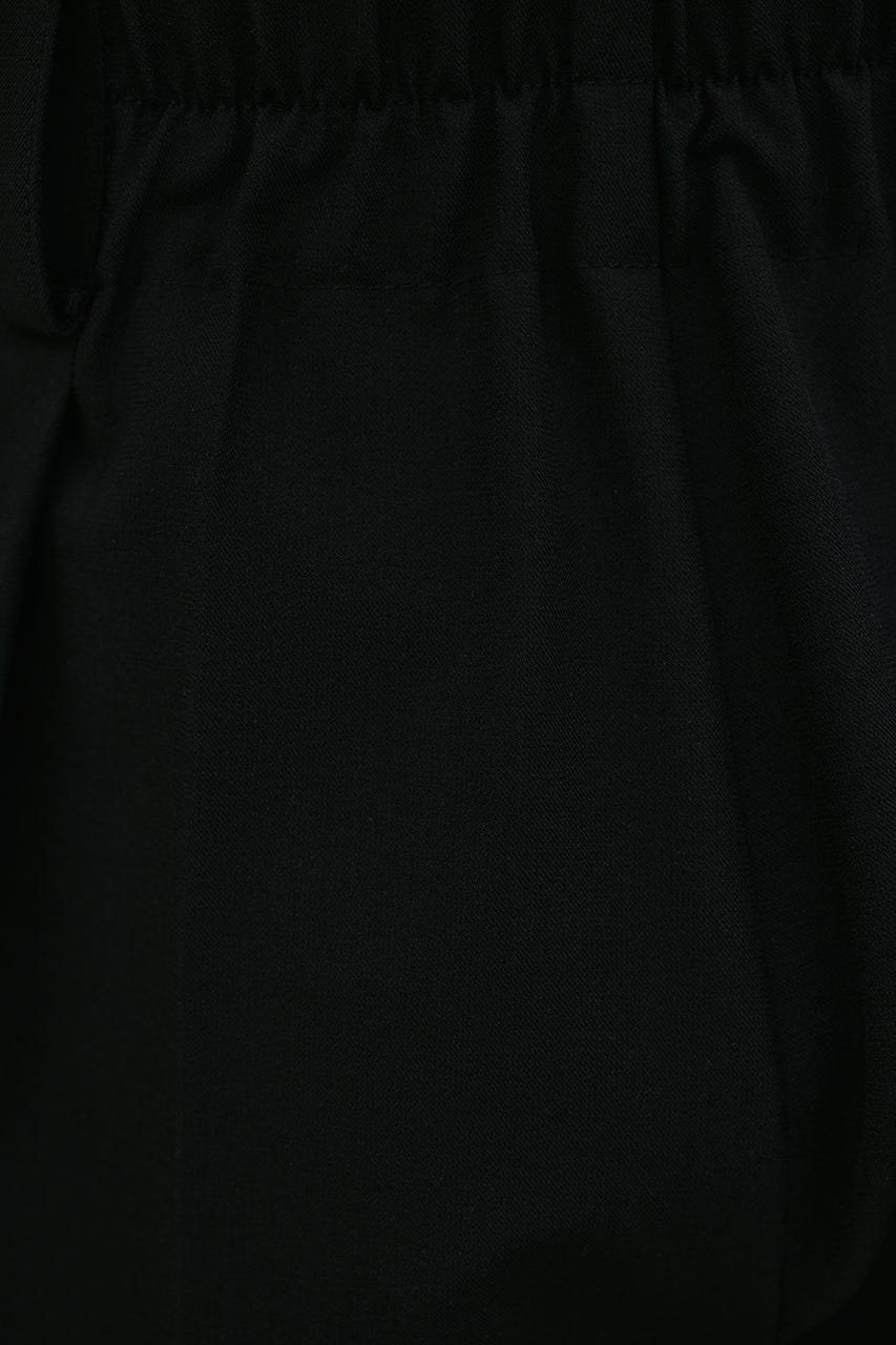バックタックワイドパンツ BLK S