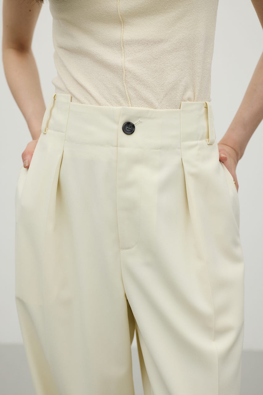 バックタックワイドパンツ IVOY M