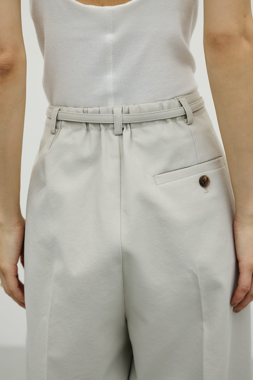 ベルト付きコクーンパンツ L/GRY M