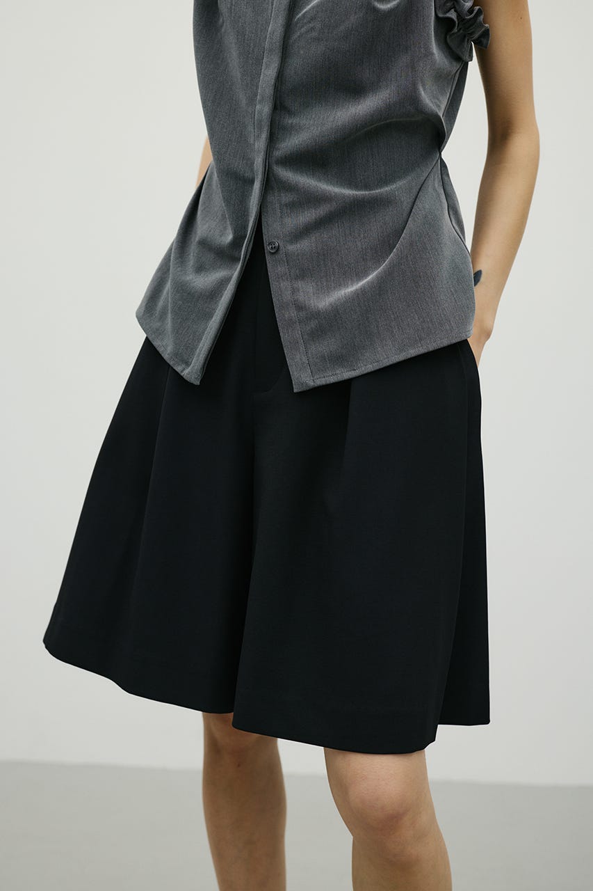 ハーフタックパンツ BLK S