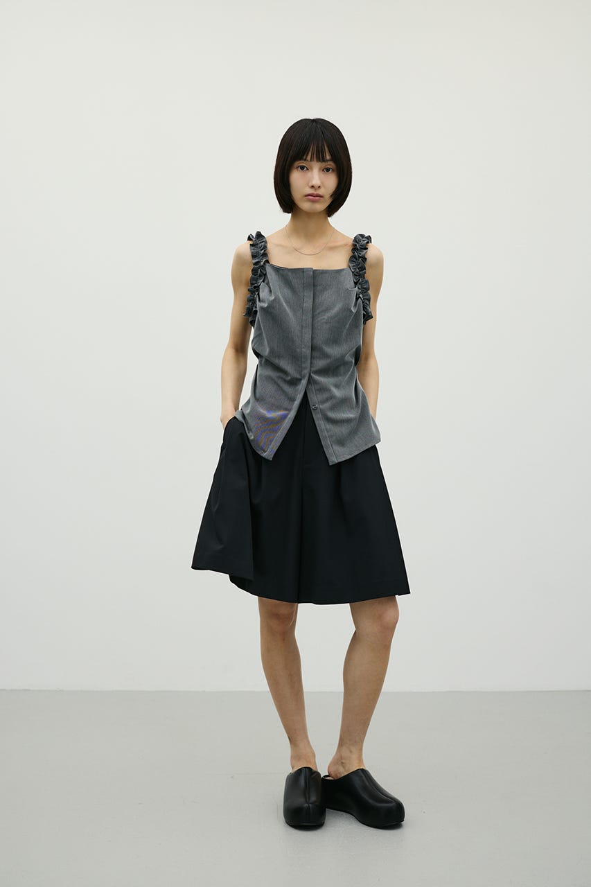 ハーフタックパンツ BLK S