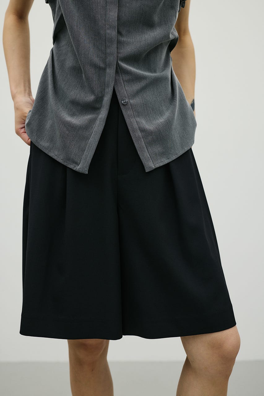 ハーフタックパンツ BLK S