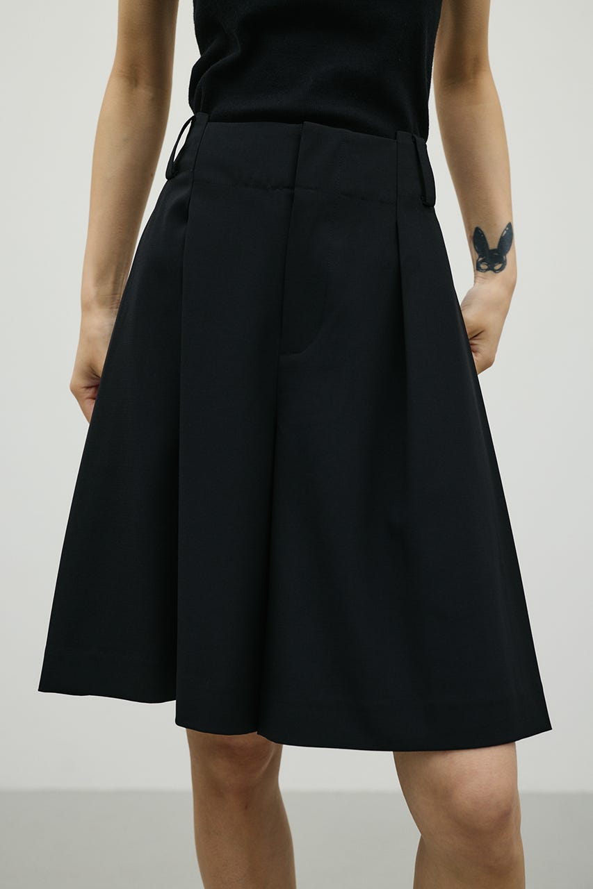 ハーフタックパンツ BLK S