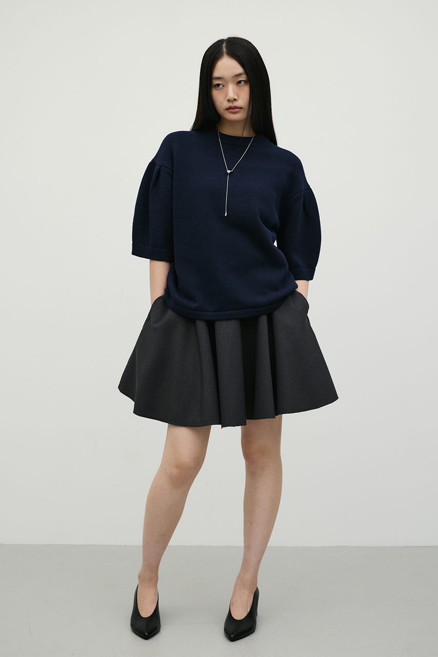 ローウエストサーキュラーミニスカート C.GRY S