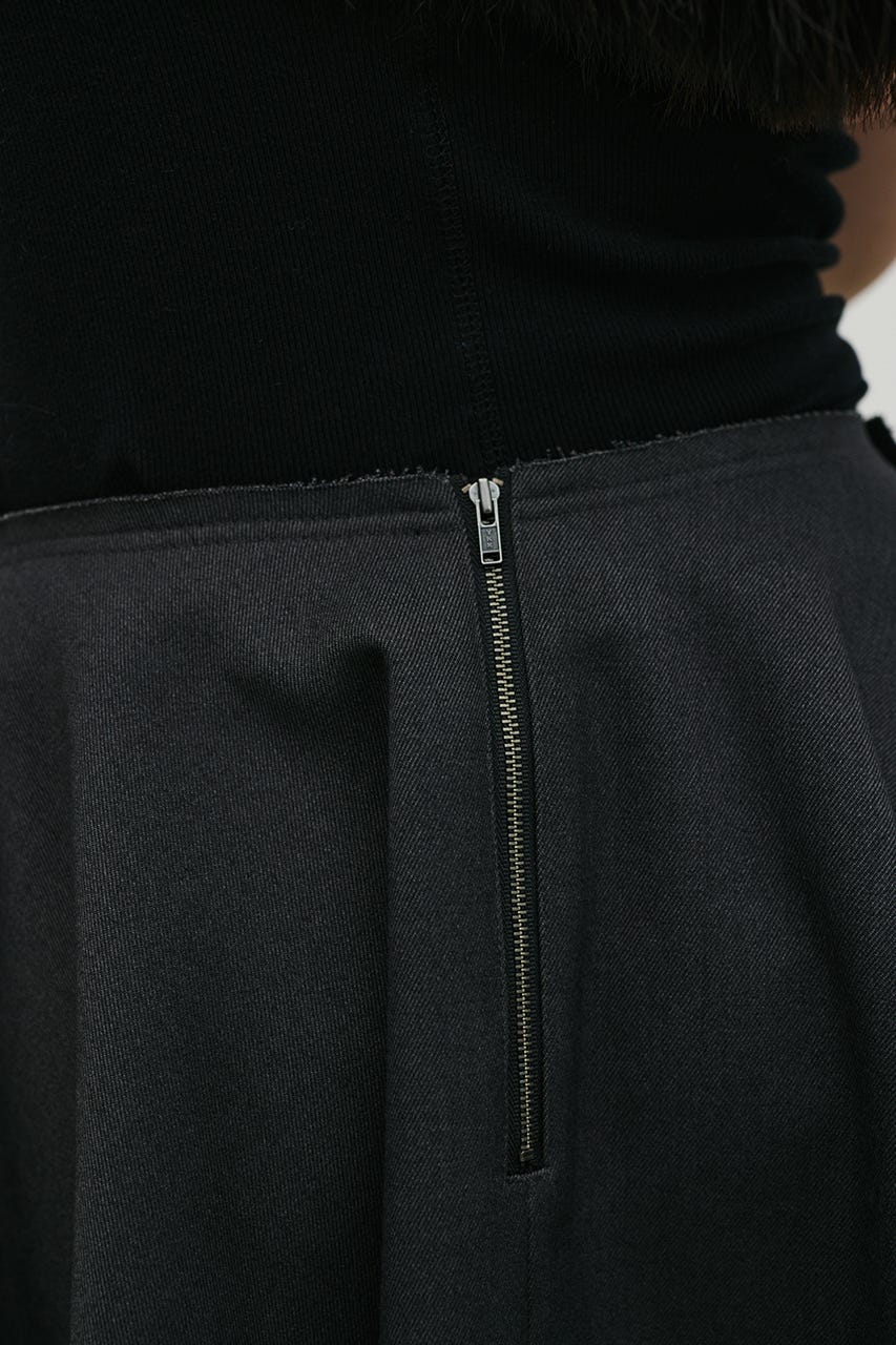 ローウエストサーキュラーミニスカート C.GRY S