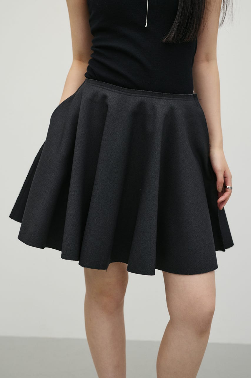 ローウエストサーキュラーミニスカート C.GRY S