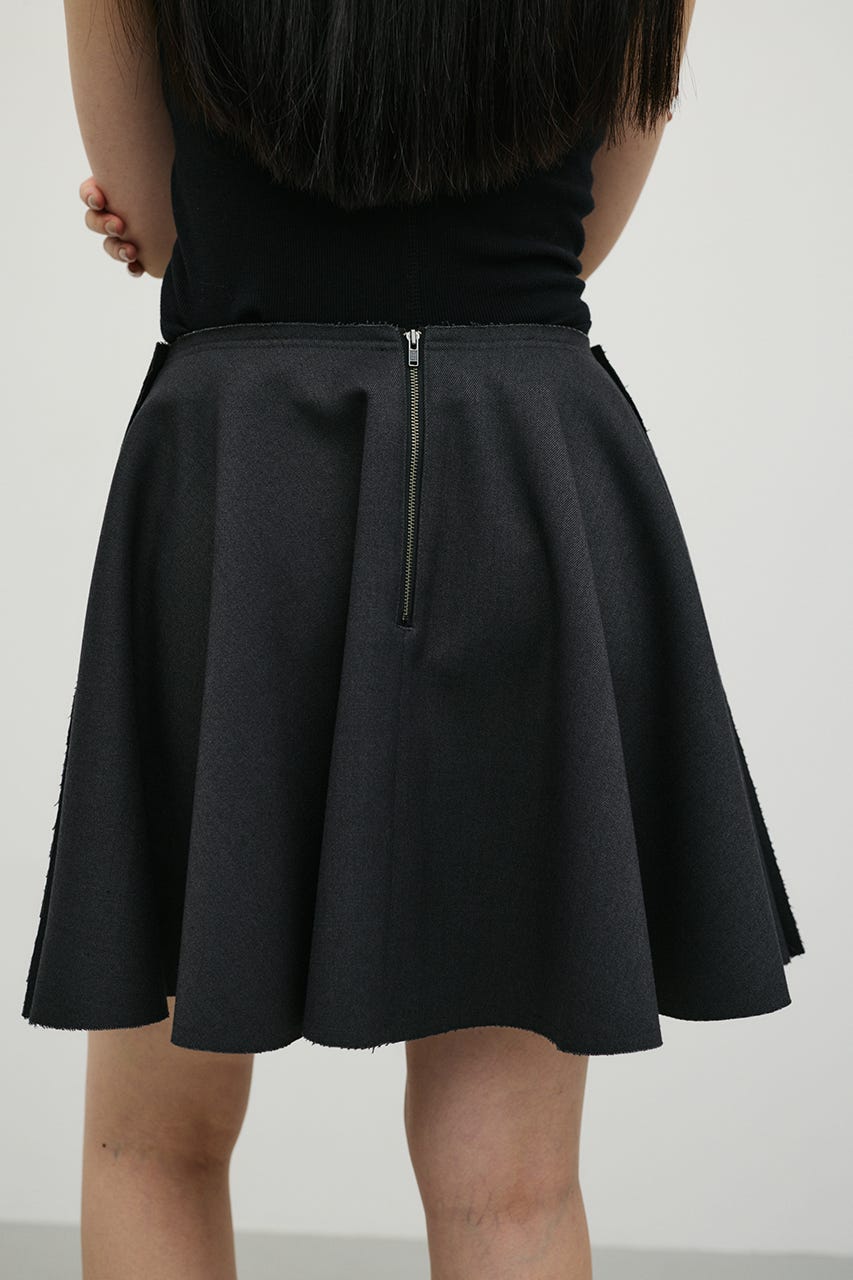 ローウエストサーキュラーミニスカート C.GRY S