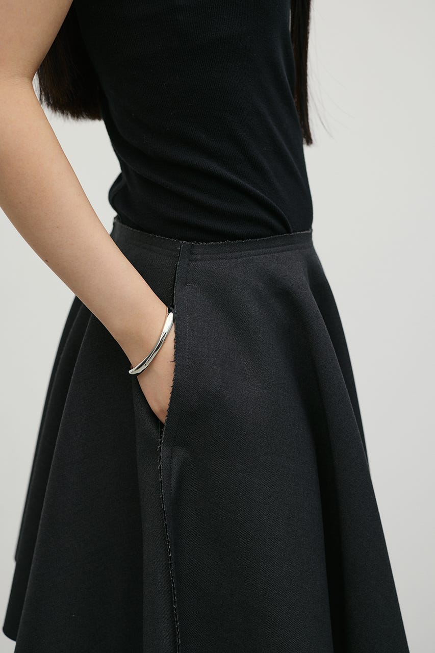ローウエストサーキュラーミニスカート C.GRY S