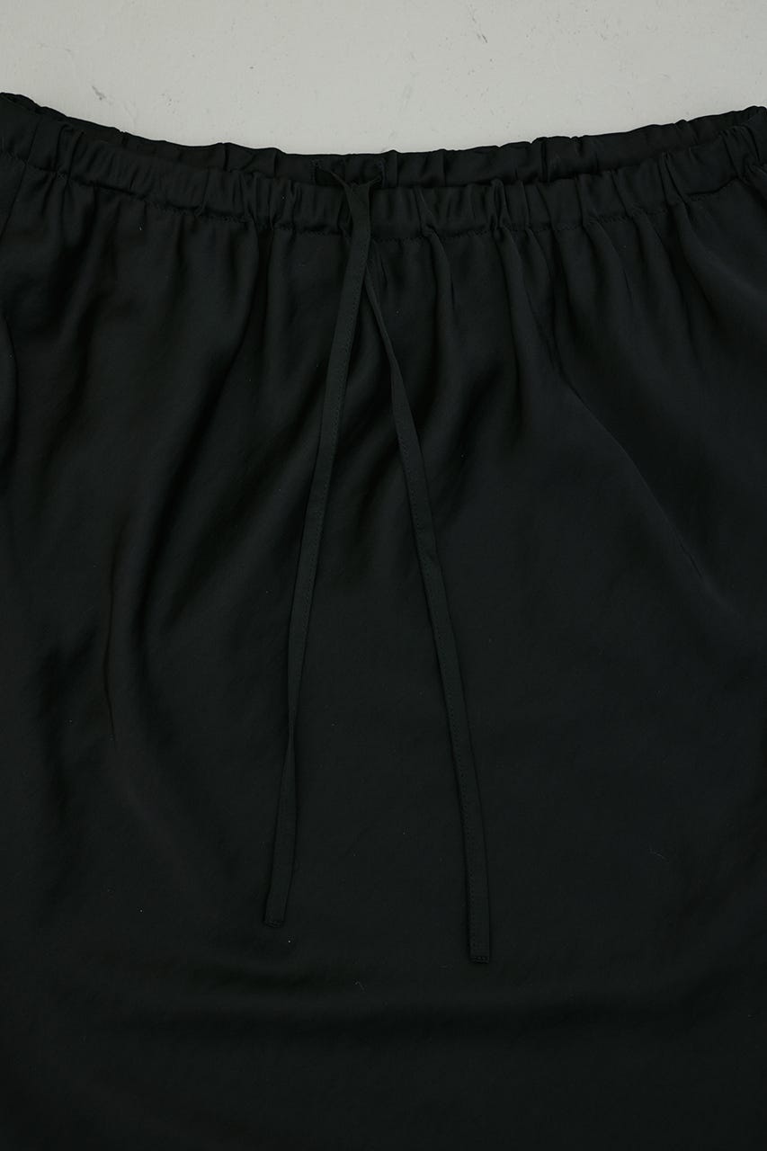 サテンナロースカート BLK M