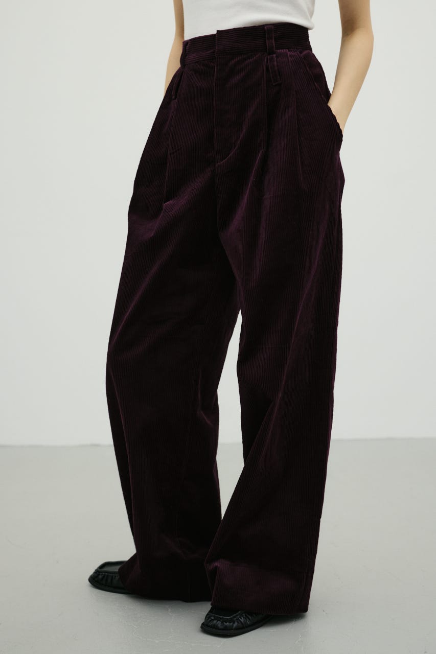 コーデュロイタックパンツ PUR S
