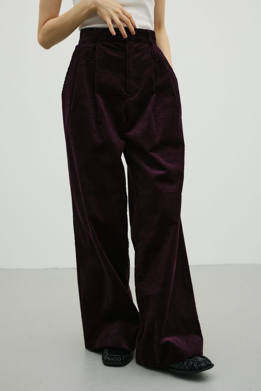 コーデュロイタックパンツ PUR S