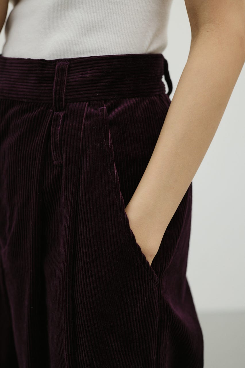 コーデュロイタックパンツ PUR S