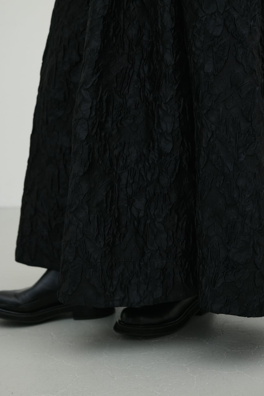 スウェルジャガードボリュームスカート BLK S
