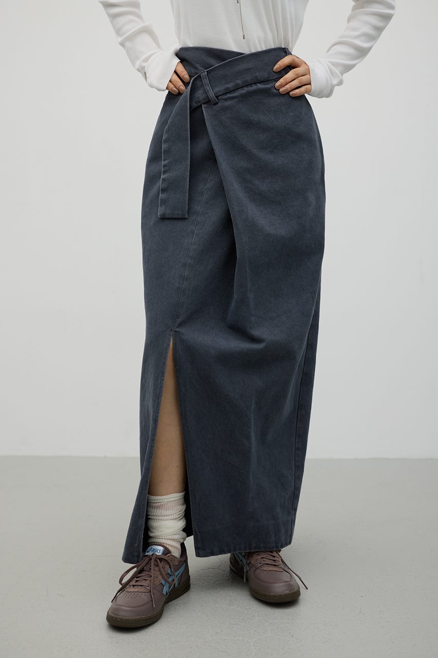 フロントラップスカート GRY S