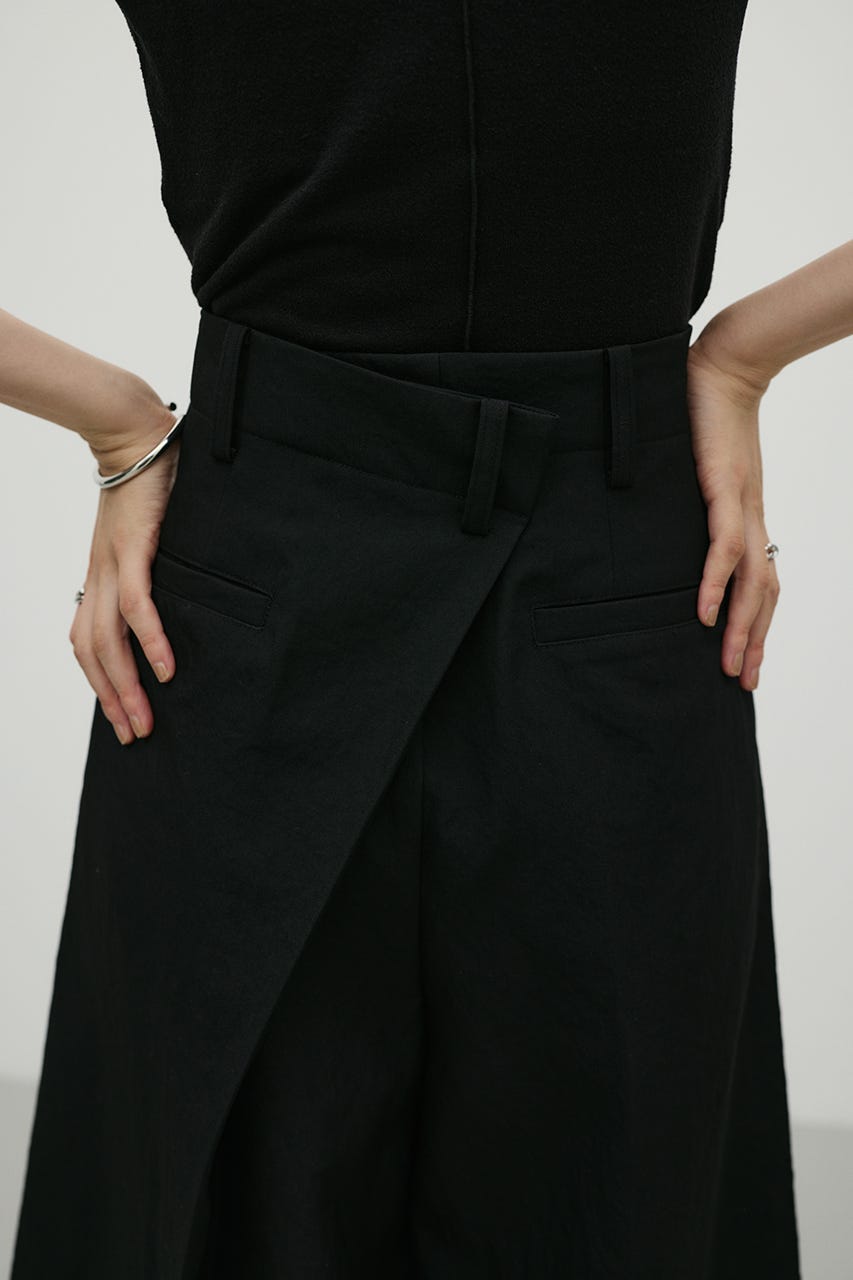 バックタックハーフパンツ BLK M