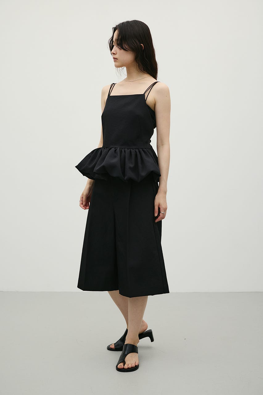 バックタックハーフパンツ BLK M