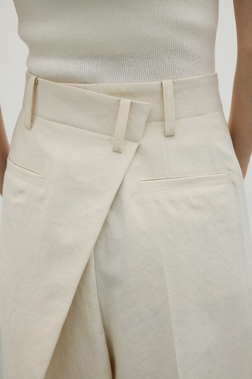 バックタックハーフパンツ IVOY M