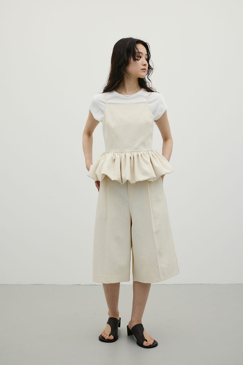 バックタックハーフパンツ IVOY M