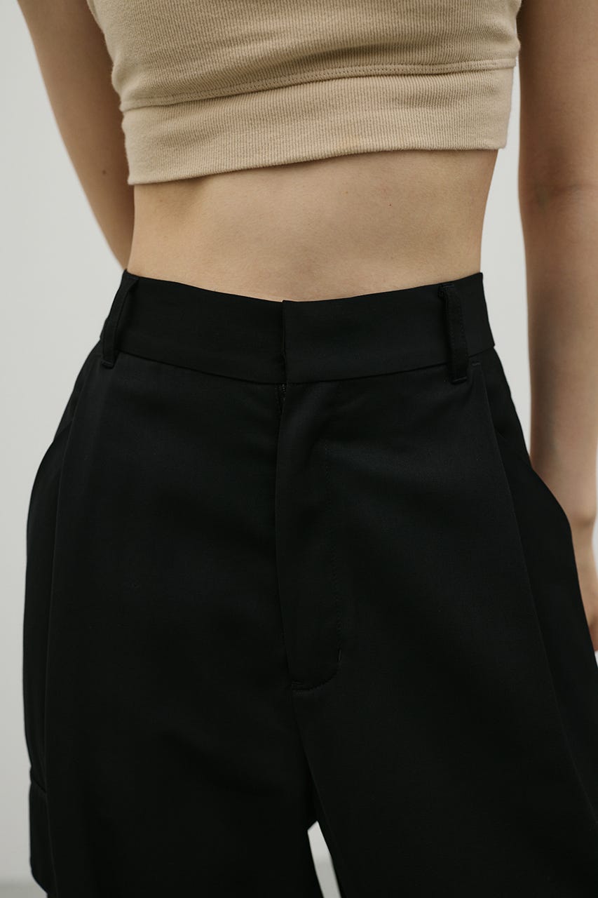 サテンカーゴパンツ BLK M