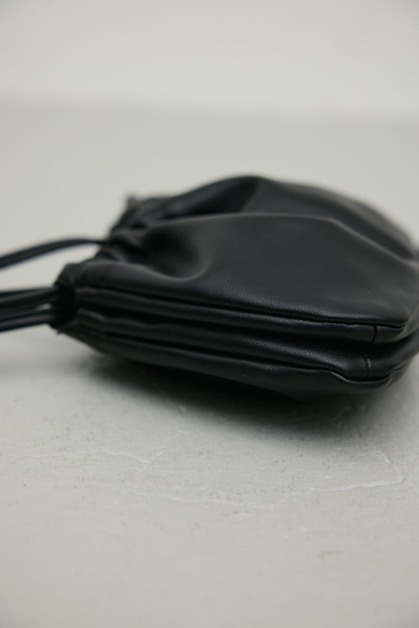 ギャザーショルダーバッグ BLK FREE