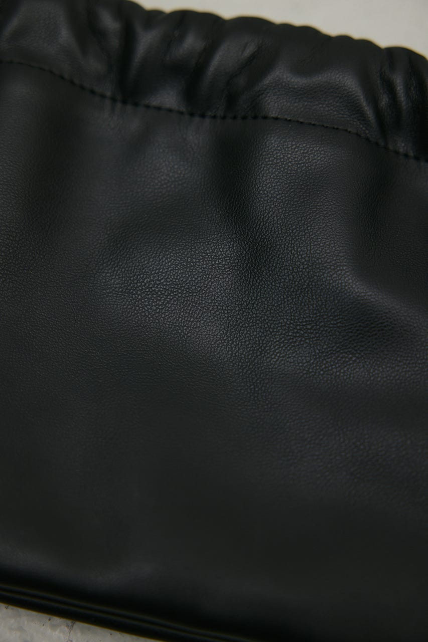 ギャザーショルダーバッグ BLK FREE